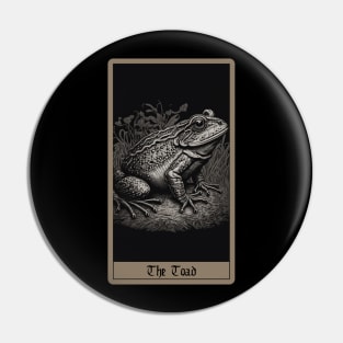 The Toad Tarot Card Pin