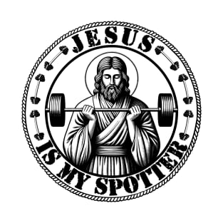 Fitness Jesus Is My Spotter Vintage T-Shirt