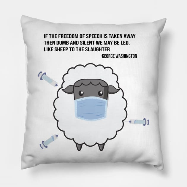 George Washington-sheep Pillow by Integritydesign