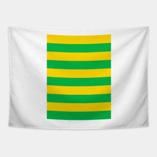 Brazil Yellow and Green Hooped Tapestry