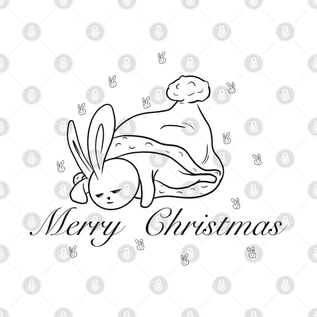 Christmas rabbit by Xatutik-Art