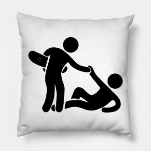 Skateboarding family Pillow