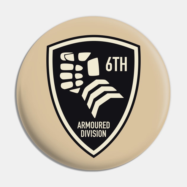 6th Armoured Division Pin by TCP