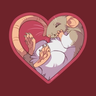 Heart Rat: Hooded Tan T-Shirt