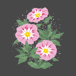 Pink Bindweed Flowers T-Shirt