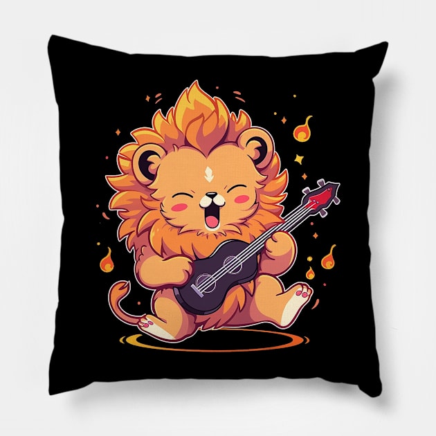 cute lion Pillow by piratesnow