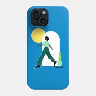 Walking towards sunshine Phone Case