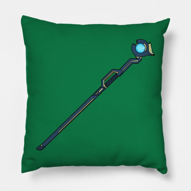 Douxie's Staff Pillow by maplefoot