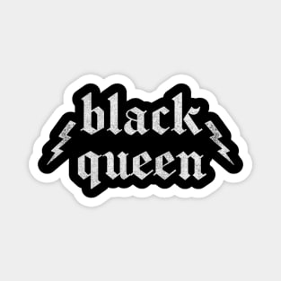 Black Queen / Typography Statement Design Magnet