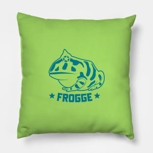 Ceratophrys, horned frog minimalist stylized design Pillow