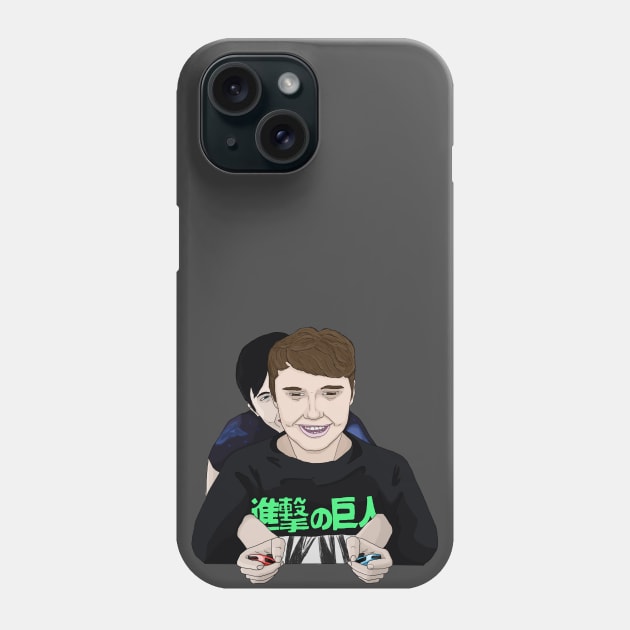 dan and phil Phone Case by seafoxart