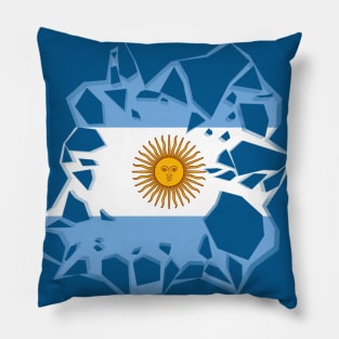 Argentina Distressed patterns Pillow