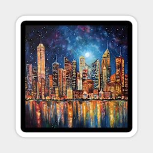 City skyline Magnet