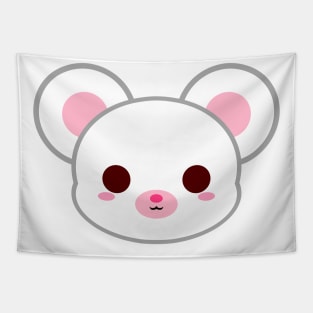 Cute Albino Mouse Tapestry