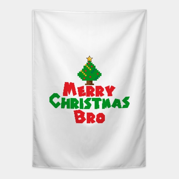 Merry Christmas Bro Tapestry by Church Store