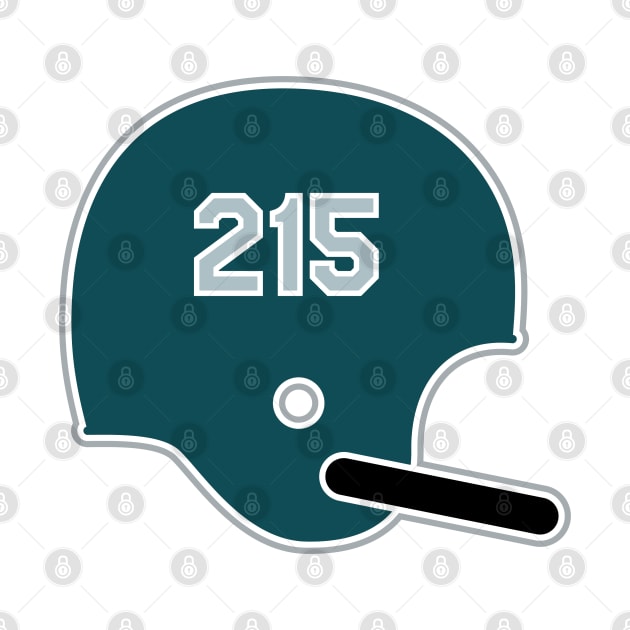 Philadelphia Eagles 215 Helmet by Rad Love