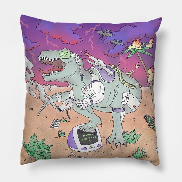 Cyber Rex Pillow by kalla