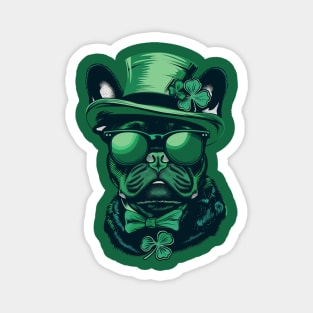 leprechaun Frenchie Dog Magnet