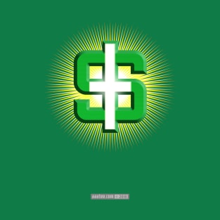 DOLLAR CROSS - For the Love of God, or the Love of Money? T-Shirt