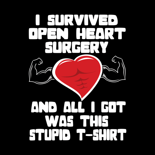 I survived Open heart surgery ..open heart survivor gift by DODG99