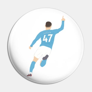 Phil Foden minimalist illustration Pin