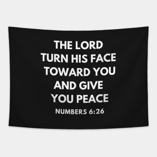 Numbers 6-26 The Lord Give You peace. Tapestry