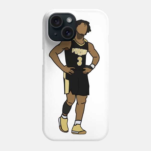 Carsen Edwards - NCAA College Basketball Purdue Phone Case by xavierjfong