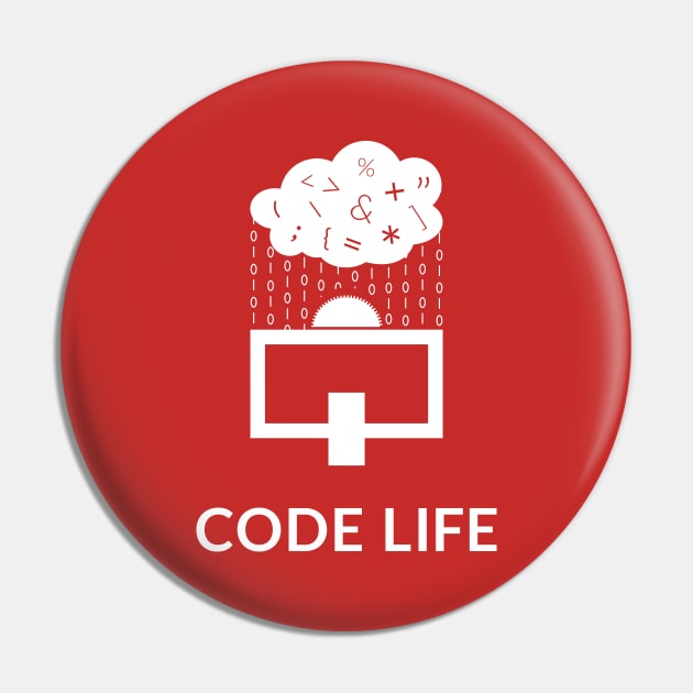 Coder Life Funny T shirt design Pin by ARTIZIT