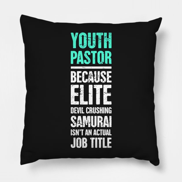 Funny Youth Pastor Definition Pillow by MeatMan