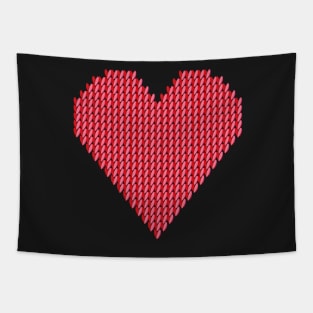 Red knitted heart Tapestry