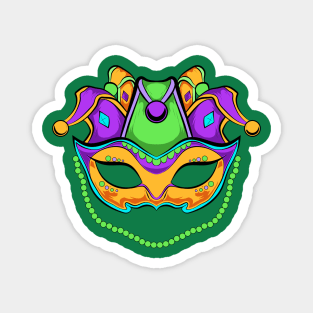 mask mardi gras funny Magnet