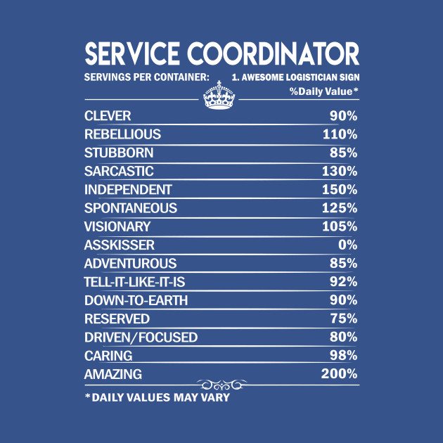 Discover Service Coordinator T Shirt - Daily Factors 2 Gift Item Tee - Service Coordinator - T-Shirt