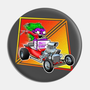 Hot Rod Monster Pin