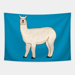 Llama cartoon illustration Tapestry