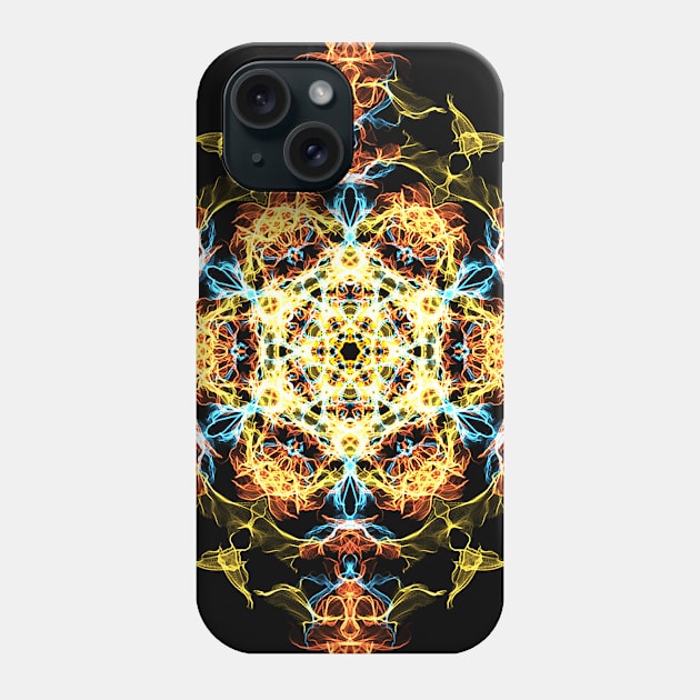 Lighting mandala Phone Case by melcu