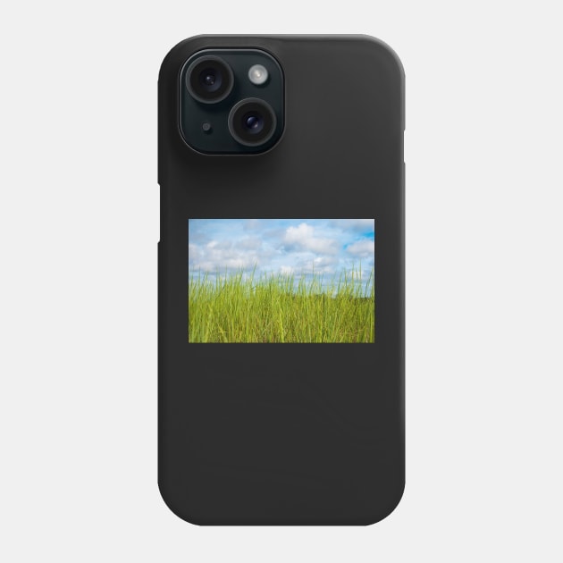 Grass and cloudy sky Phone Case by AnaMOMarques