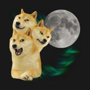 3 Doge Moon T-Shirt