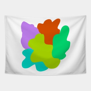 colorful leaf art Tapestry