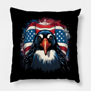 Patriotic Penguin Pillow