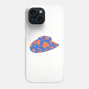 Pastel Orange blue cowboy hat Phone Case