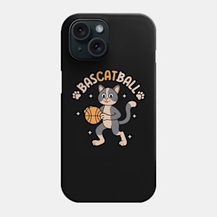 Bascatball Cat Playing Basketball Phone Case