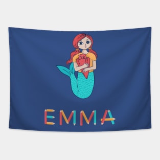 School Enrollment Mermaid Emma Tapestry