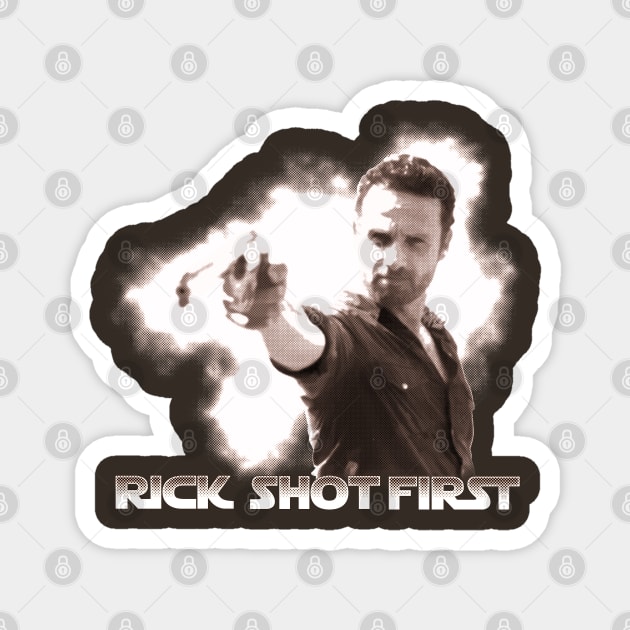 Rick Shot First Magnet by mrspaceman