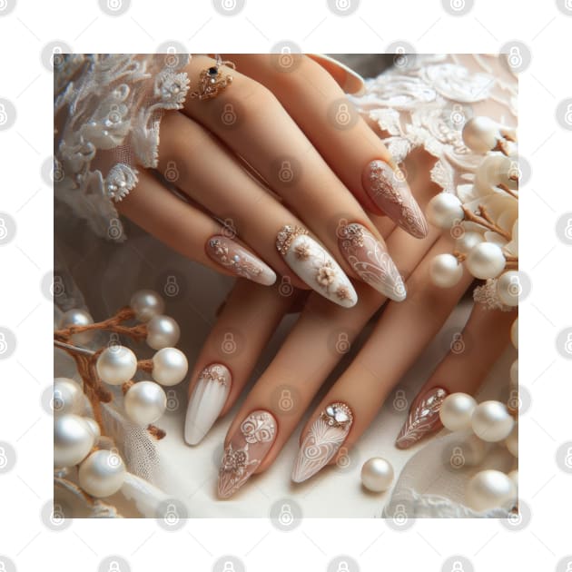 wedding manicure by TIP-TOP Pick