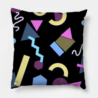 80s colorful background geometric style Pillow