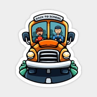 Back To School Bus Magnet