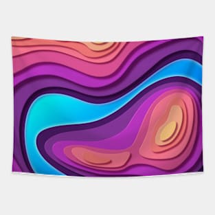 Abstract landscape Tapestry