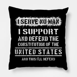 Mens Serve Constitution Of United States American Patriot Pillow