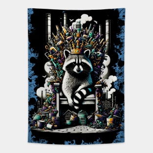 Throne of Trash: The Raccoon King Tapestry