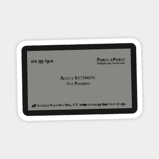 Patrick Bateman business card version 1 Magnet